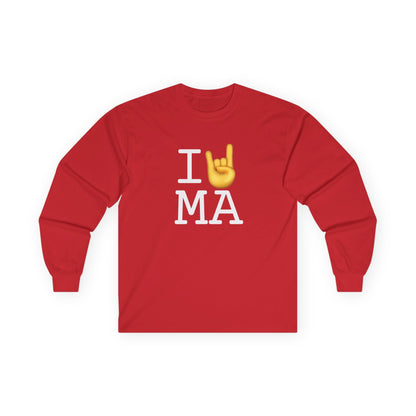 "I Rock On with Massachusetts" Long Sleeve Shirt
