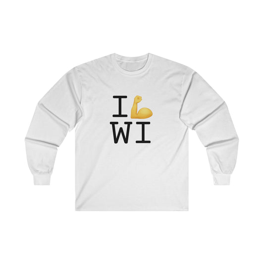 "I Flex in/on Wisconsin" Long Sleeve Shirt