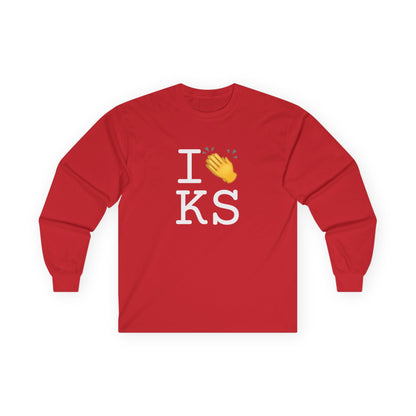 "I Applaud Kansas" Long Sleeve Shirt