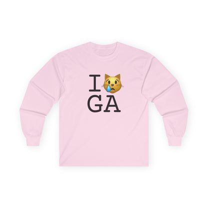 "I'm a Crying Cat about Georgia" Long Sleeve Shirt