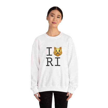 "I'm a Pouting Cat about Rhode Island" Sweatshirt