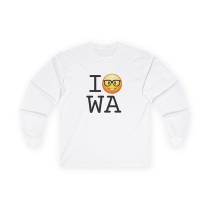 "I'm a Nerd about Washington" Long Sleeve Shirt
