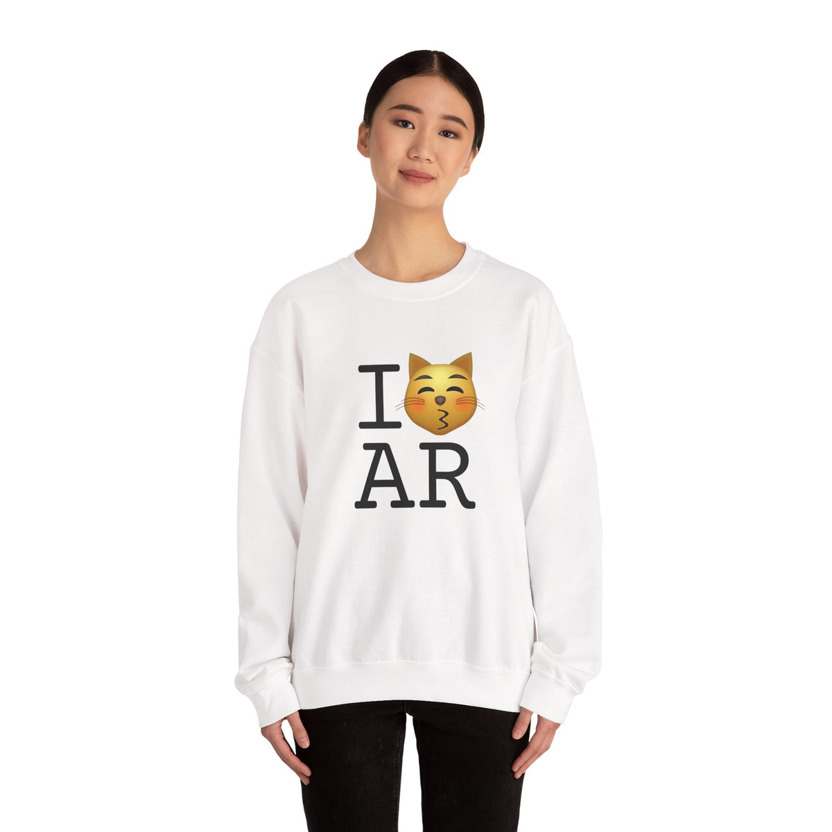 "I'm a Kissing Cat toward Arkansas" Sweatshirt
