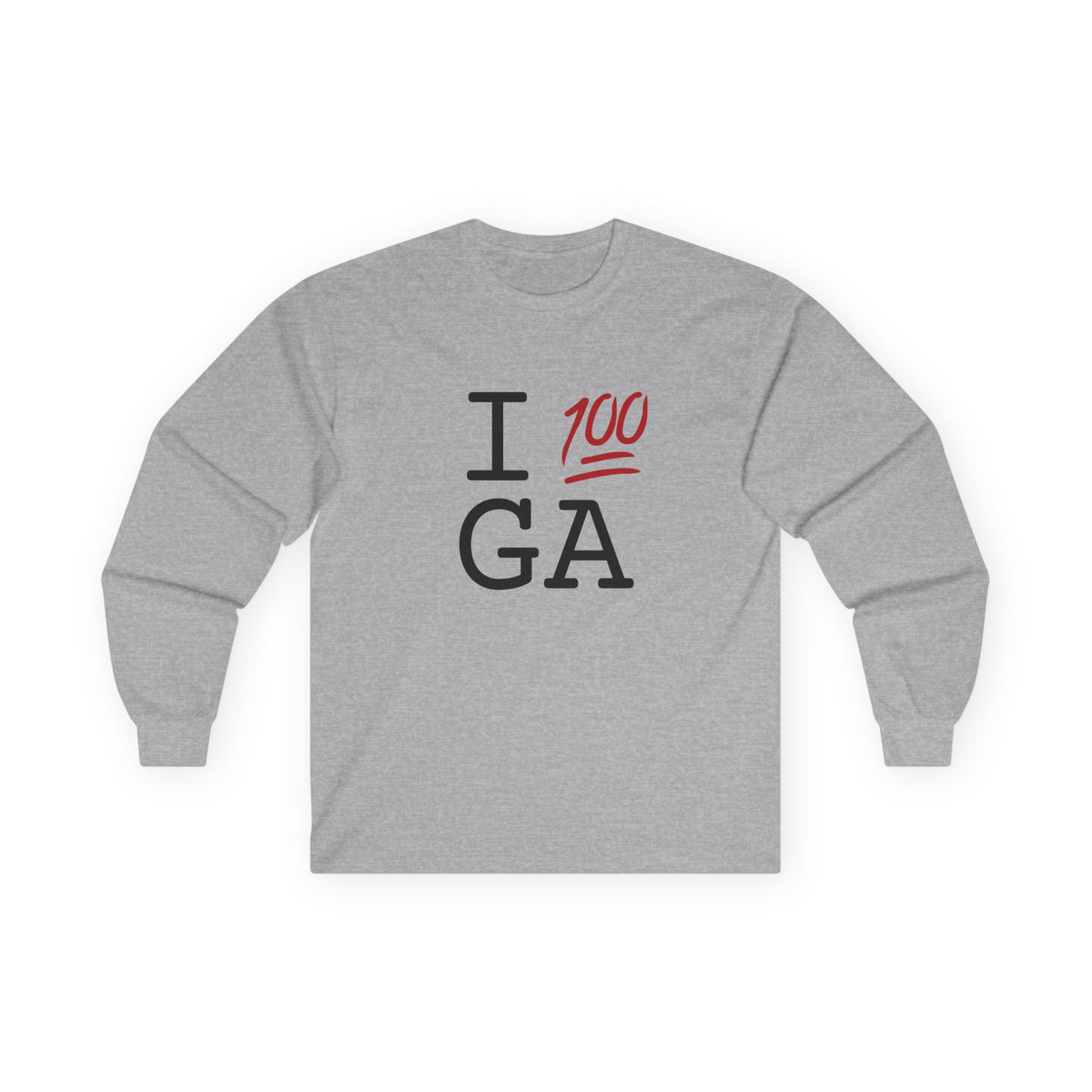 "I Keep it 100 in Georgia" Long Sleeve Shirt