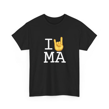 "I Rock On with Massachusetts" Tee