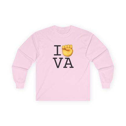 "I Raise my Fist with Virginia" Long Sleeve Shirt