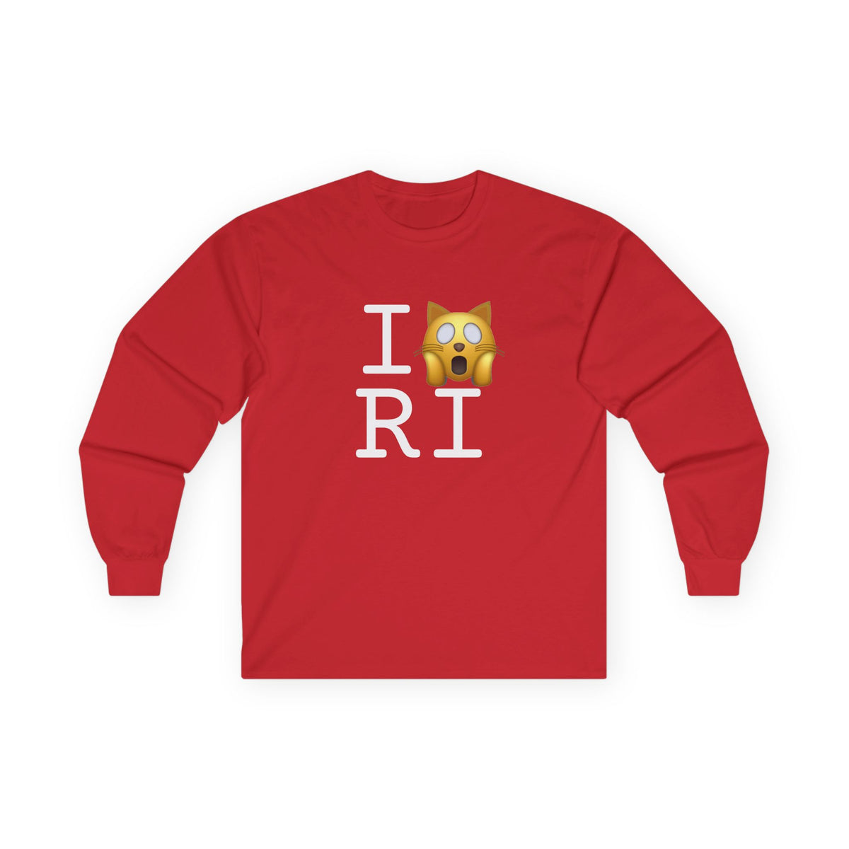 "I'm a Scaredy Cat about Rhode Island" Long Sleeve Shirt