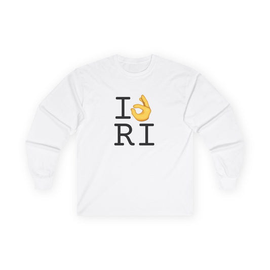 "I'm OK with Rhode Island" Long Sleeve Shirt