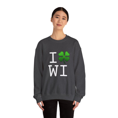 "I'm Lucky (Clover) in Wisconsin" Sweatshirt