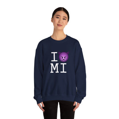 "I'm an Angry Devil about Michigan" Sweatshirt