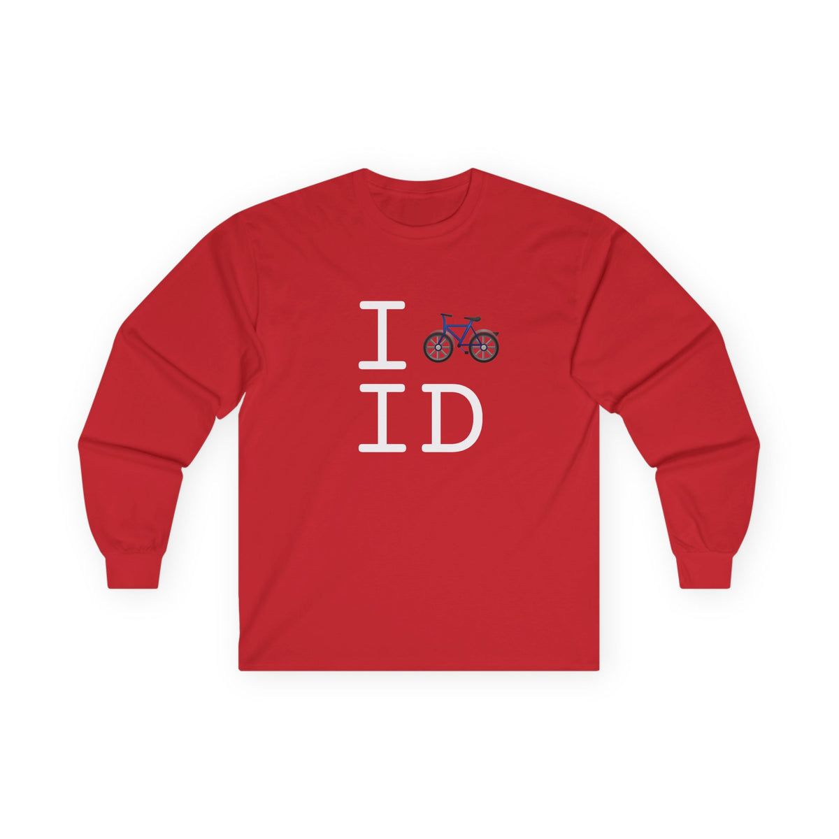 "I Bicycle Idaho" Long Sleeve Shirt