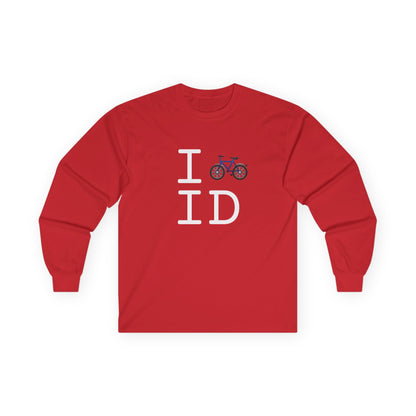 "I Bicycle Idaho" Long Sleeve Shirt