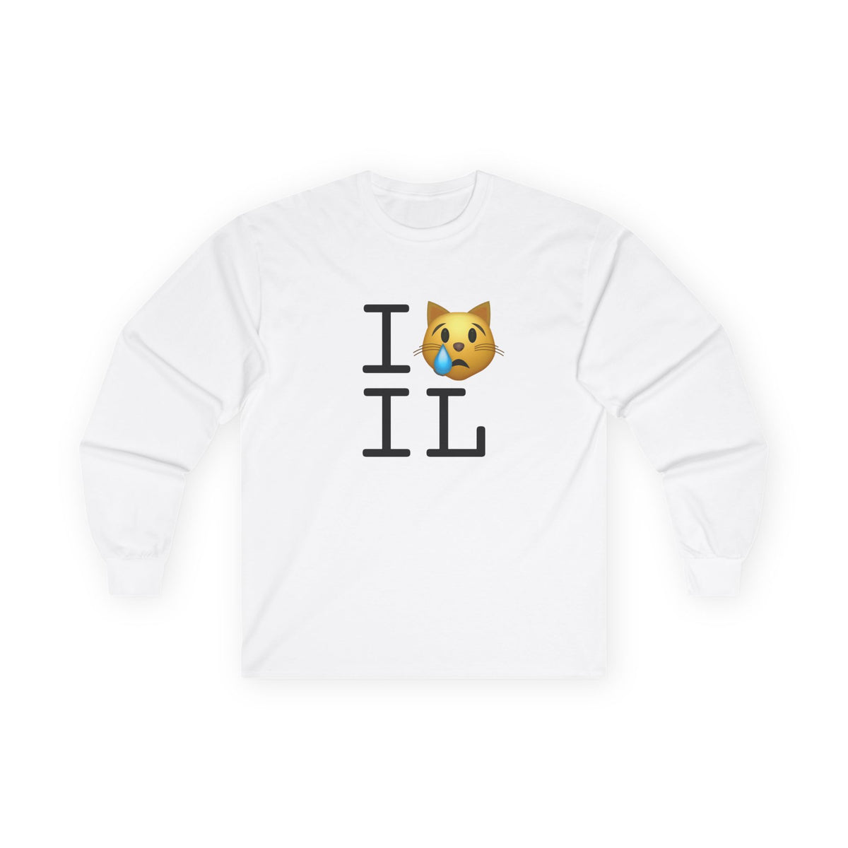 "I'm a Crying Cat about Illinois" Long Sleeve Shirt