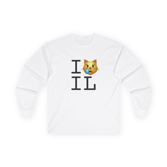 "I'm a Crying Cat about Illinois" Long Sleeve Shirt