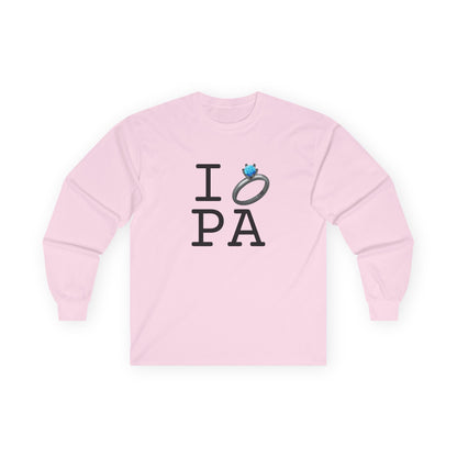 "I'm Married to (Diamond Ring) Pennsylvania" Long Sleeve Shirt