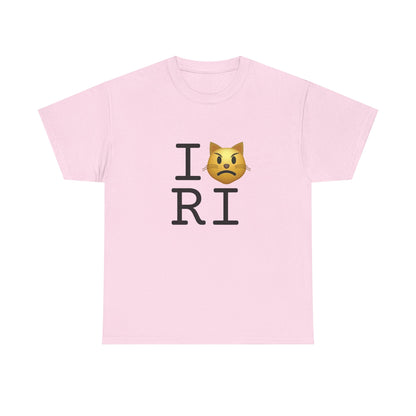 "I'm a Pouting Cat about Rhode Island" Tee