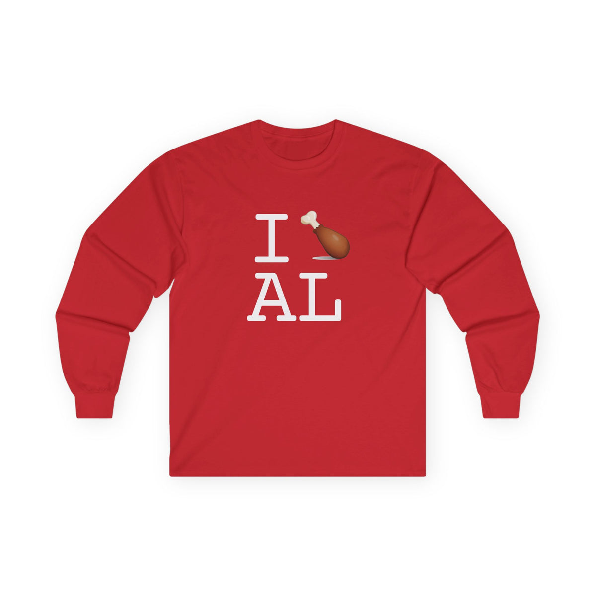 "I Chicken Drumstick Alabama" Long Sleeve Shirt