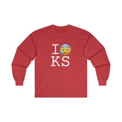 "I'm Anxiously Sweating in Kansas" Long Sleeve Shirt